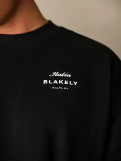 Italia Relaxed Jumper - Black -Blakely 216MBBlack 02D