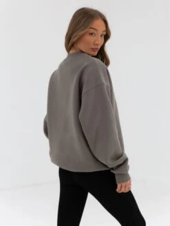 Varsity Oversized Jumper - Safari Green -Blakely 216VARWGrey 01D 2