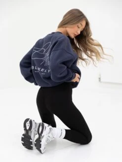 Club Oversized Jumper - Navy -Blakely 217CWNavy 01D