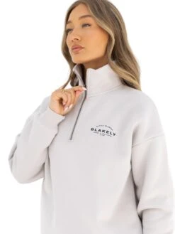 Active Studios 1/4 Zip Jumper - Ivory 11 Active Studios 1/4 Zip Jumper - Ivory -Blakely 218ABONE06D