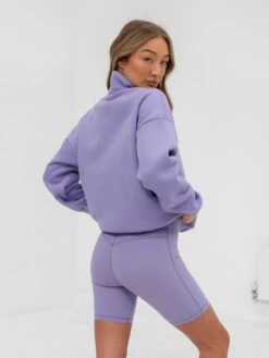 Ultimate 1/4 Zip Jumper - Lilac -Blakely 218GLILAC02