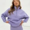 Ultimate 1/4 Zip Jumper - Lilac -Blakely 218GLILACLEAD