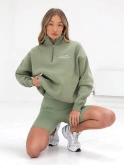 Ultimate 1/4 Zip Jumper - Pistachio -Blakely 218GPistachio 01D