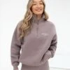 Ultimate 1/4 Zip Jumper - Pink Taupe -Blakely 218GTAUPELEAD