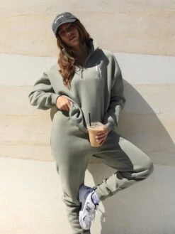 Studio 1/4 Zip Jumper - Olive -Blakely 218LAOlive09D