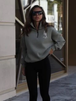 Studio 1/4 Zip Jumper - Olive -Blakely 218LAOlive10D