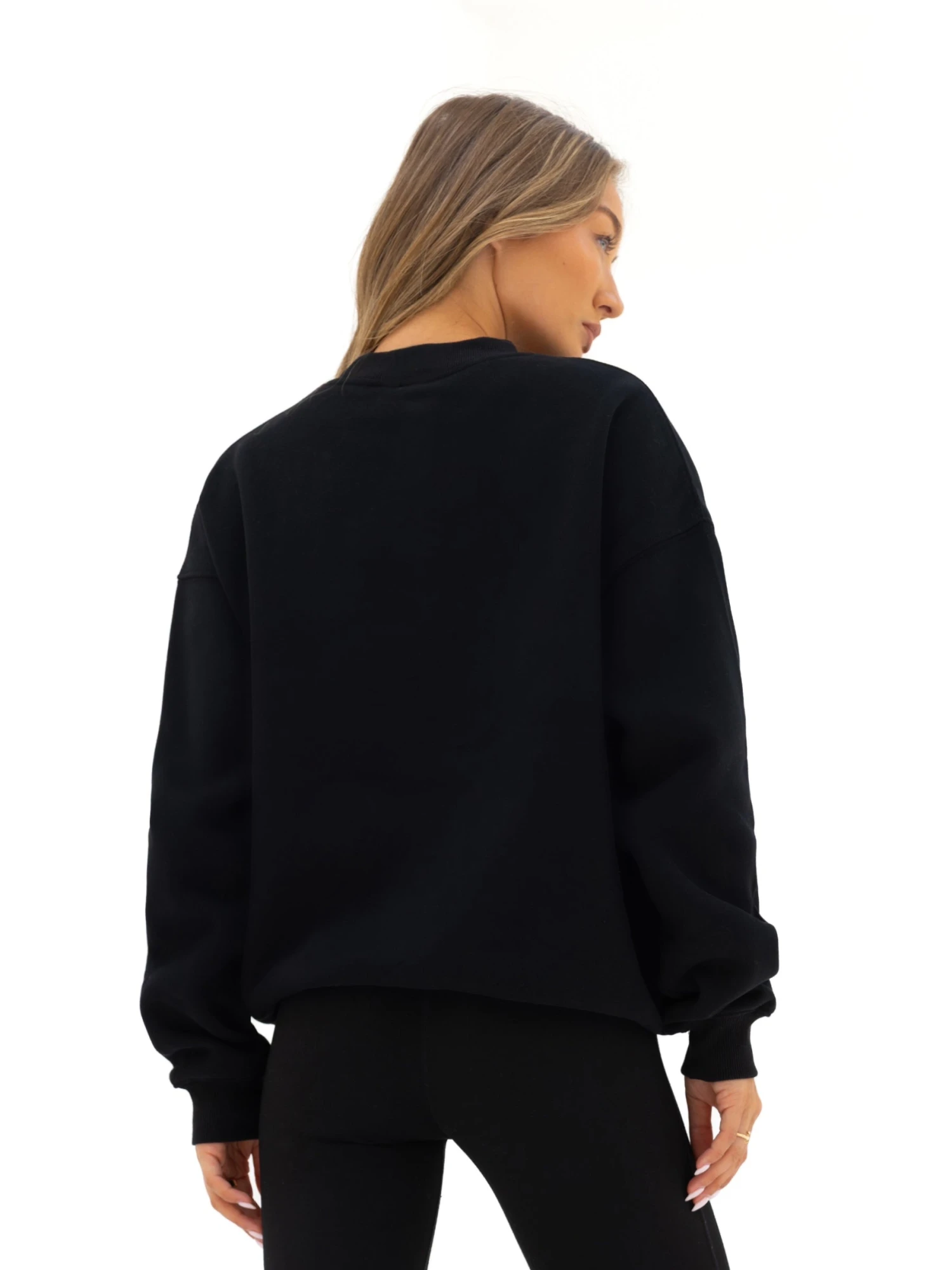 Offset Oversized Jumper - Black 6 Offset Oversized Jumper - Black - Image 4
