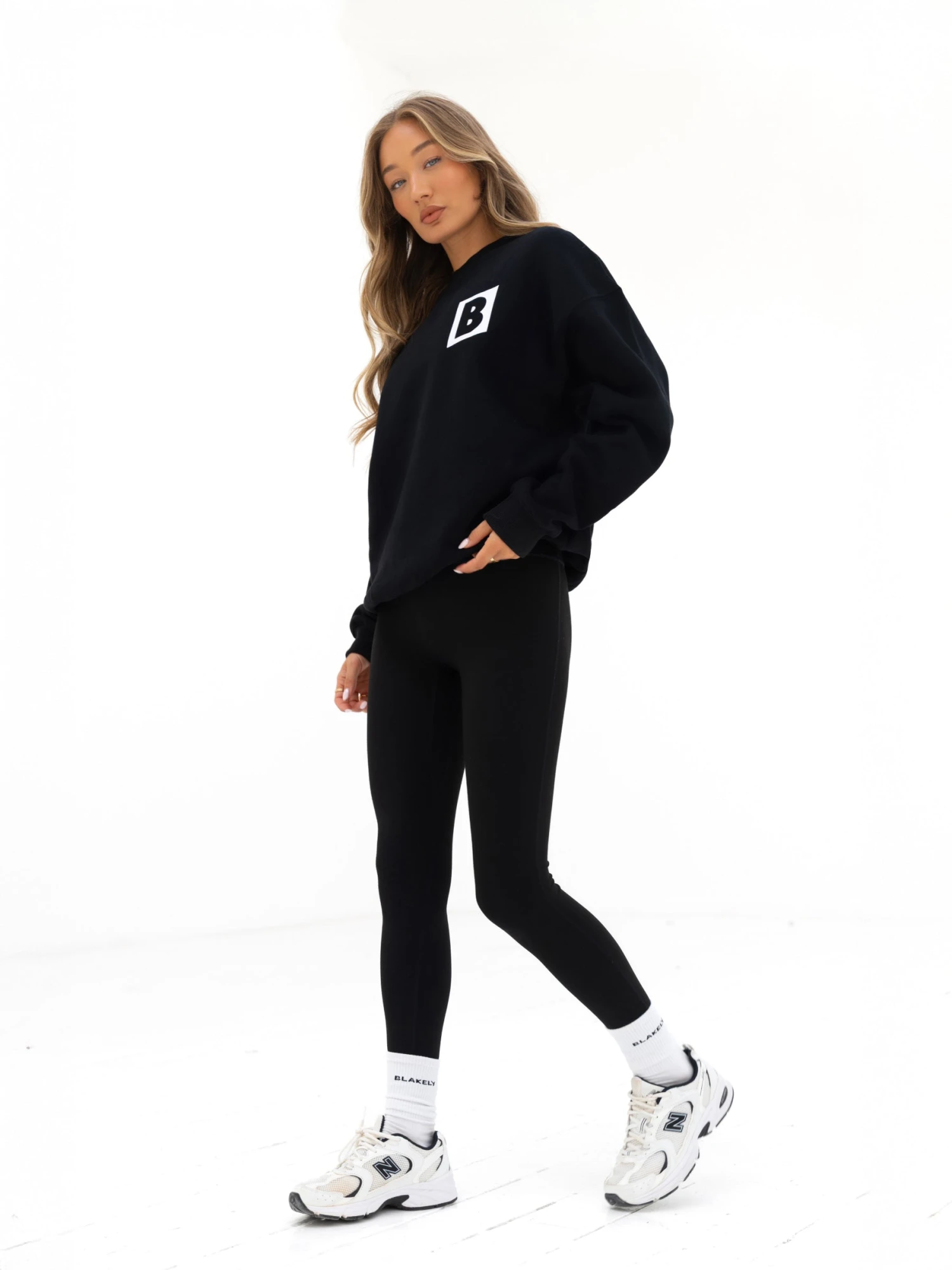 Offset Oversized Jumper - Black 8 Offset Oversized Jumper - Black - Image 6