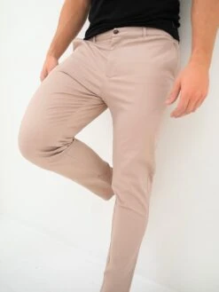 Kingsley Slim Fit Tailored Chinos - Dusty Pink -Blakely 2214KingsleyDustyPink3D