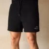 Italia Relaxed Jogger Shorts - Black 1 Italia Relaxed Jogger Shorts - Black -Blakely 2219BBLACK LEADD