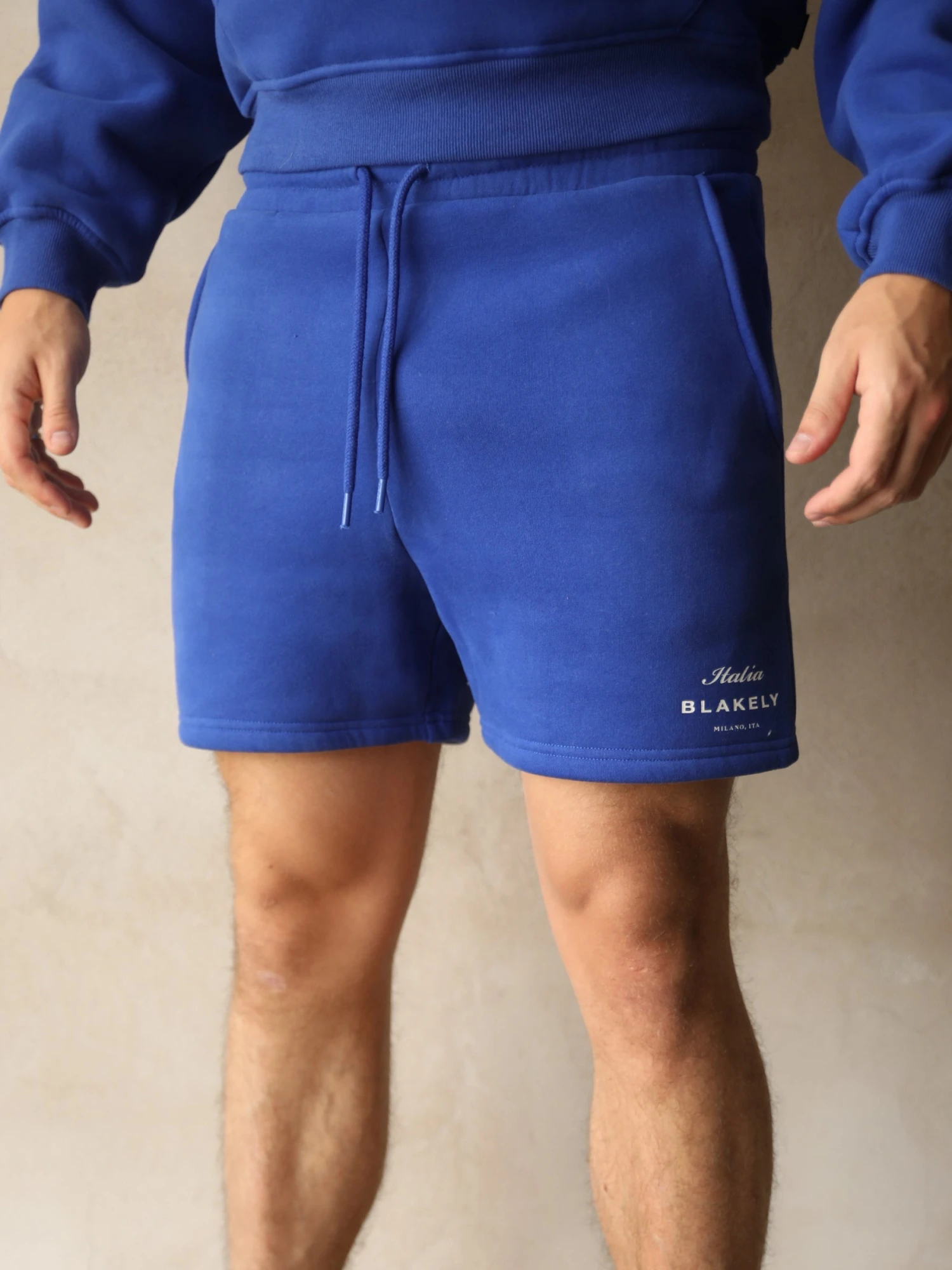 Italia Relaxed Jogger Shorts - Cobalt Blue 3 Italia Relaxed Jogger Shorts - Cobalt Blue