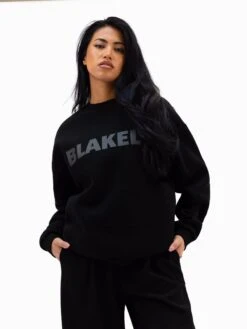 Studio Oversized Jumper - Tonal Black -Blakely 2220WBLACKLEADD
