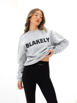 Studio Oversized Jumper - Marl Grey -Blakely 2220WMARLGREYNEWD 1