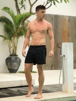 Lugano Swim Shorts - Black -Blakely 2222BlackD 3