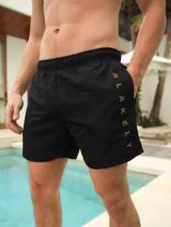 Lugano Swim Shorts - Black -Blakely 2222BlackLEADD