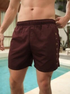 Lugano Swim Shorts - Burgundy -Blakely 2222BurgundyD 2