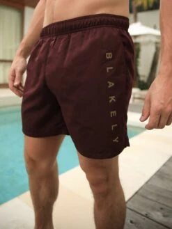 Lugano Swim Shorts - Burgundy -Blakely 2222BurgundyD