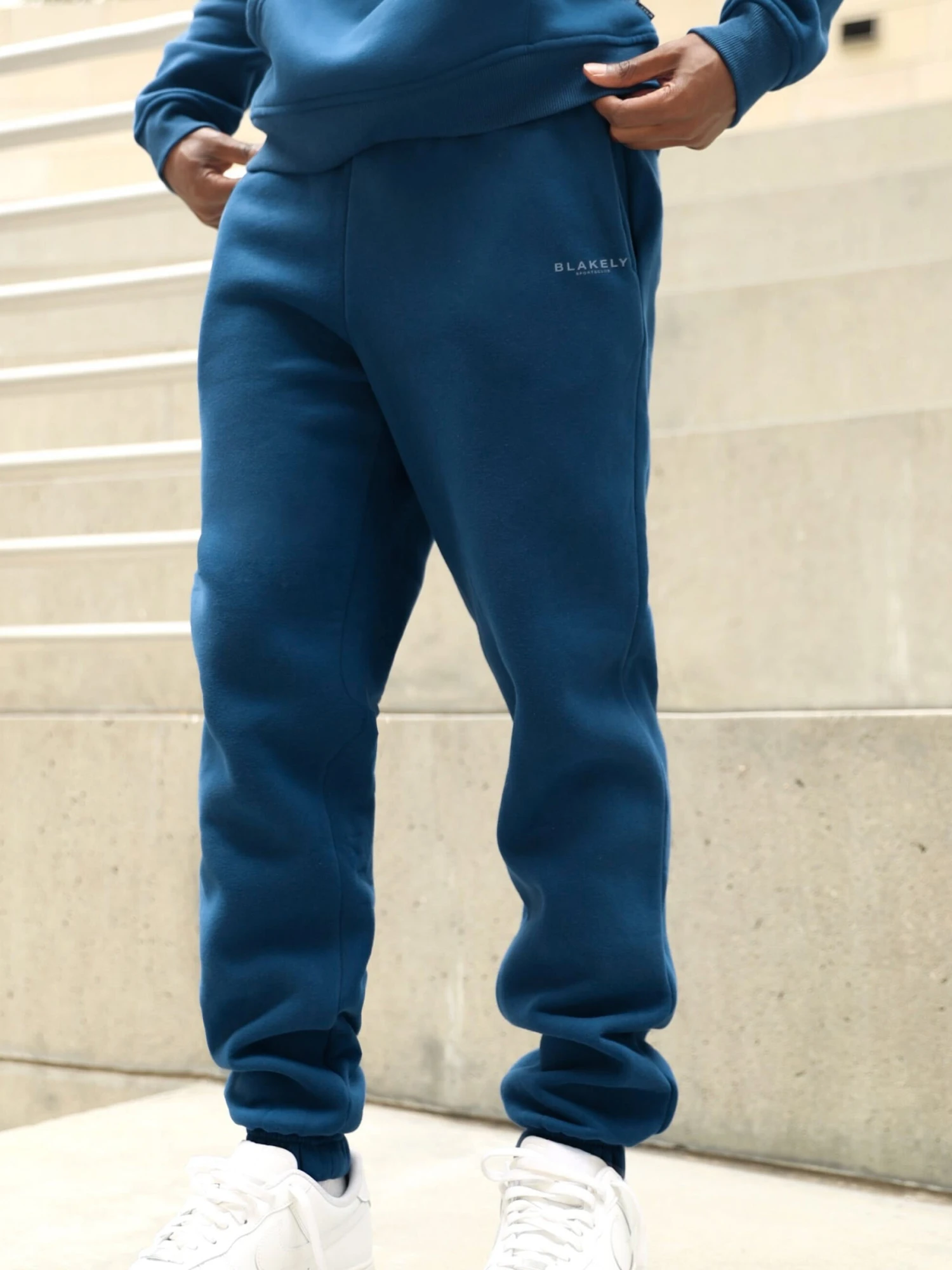 Sports Club Relaxed Sweatpants - Vintage Blue 5 Sports Club Relaxed Sweatpants - Vintage Blue - Image 3