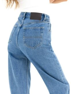 Blakely Mom Jeans - Mid Blue -Blakely 2270MIDBLUE03D