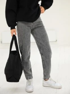 Mom Jeans - Grey -Blakely 2270MOMJEANS GREYD 4