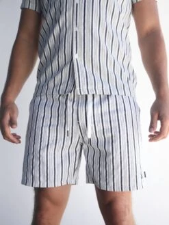 Assisi Stripe Shorts - Navy -Blakely 2289 Navy 03D