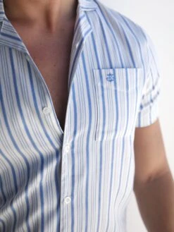 Assisi Stripe Shirt - Blue -Blakely 2290Blue 03D