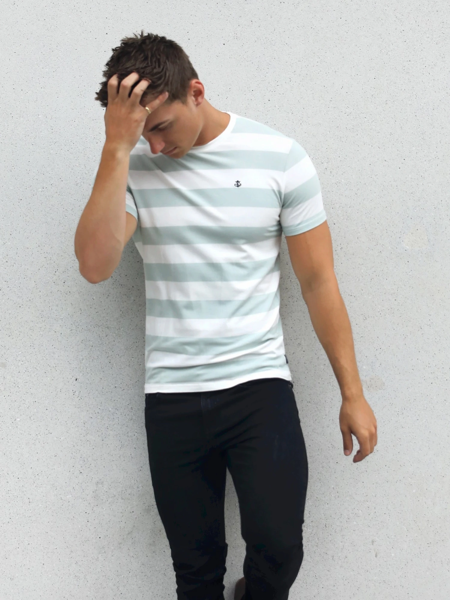 Loano Stripe T-Shirt - Sage 4 Loano Stripe T-Shirt - Sage - Image 2