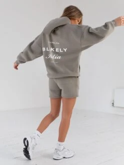 Italia Jogger Shorts - Stone Grey -Blakely 2527BWGrey 03D