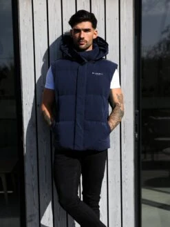 Ultimate Multiway Puffer Coat - Navy -Blakely 2540MNavy04D