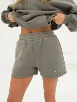 Isabel Jogger Shorts - Safari Green -Blakely 2542GREENGREYD 3