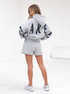 Isabel Jogger Shorts - Marl Grey -Blakely 2542MarlGrey 01D