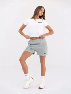 Cloud Print Jogger Shorts - Mineral Blue 12 Cloud Print Jogger Shorts - Mineral Blue -Blakely 2547PMineral 02D