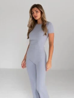 Alessia Cropped T-Shirt - Pale Lilac -Blakely 2573 2PaleLilac 01D