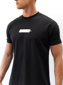 Kobe Italic Relaxed T-Shirt - Black -Blakely 2619BIBLACK06D