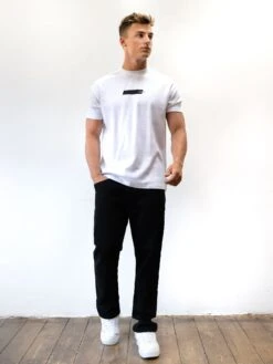 Kobe Italic Relaxed T-Shirt - White -Blakely 2619BIWHITE02D