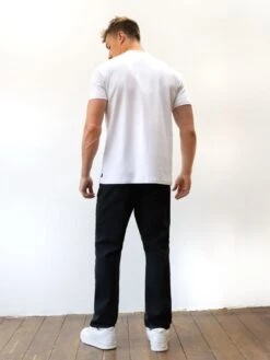 Kobe Italic Relaxed T-Shirt - White -Blakely 2619BIWHITE03D