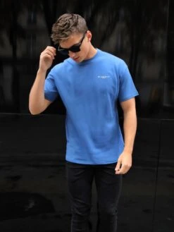 Members Relaxed T-Shirt - Mid Blue -Blakely 2619MMidBlue 01D