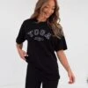 Yoga Oversized T-Shirt - Black -Blakely 2619YBlack 01D