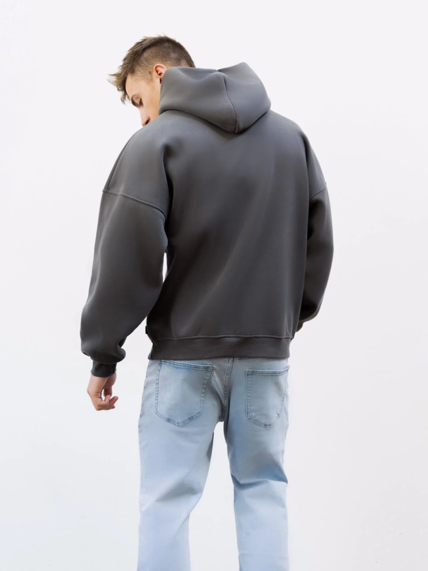 Legacy Relaxed Hoodie - Charcoal 6 Legacy Relaxed Hoodie - Charcoal - Image 4