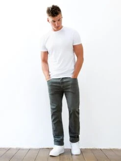 Vol.13 Straight Jeans - Khaki -Blakely 26449Khaki3