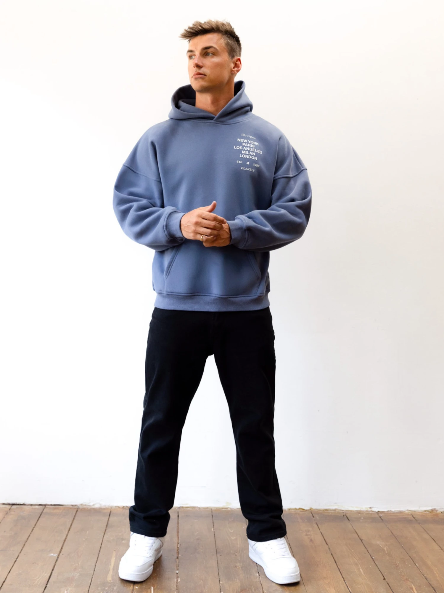 Apex 610 Relaxed Hoodie - Dusty Blue 5 Apex 610 Relaxed Hoodie - Dusty Blue - Image 3