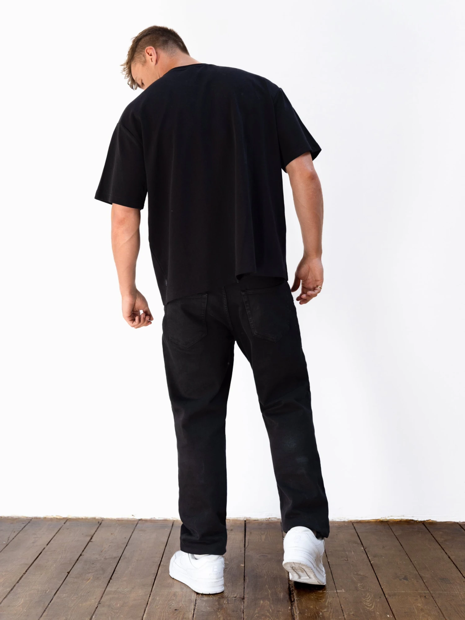 Logo Unfitted T-Shirt - Black 7 Logo Unfitted T-Shirt - Black - Image 5