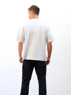 Logo Unfitted T-Shirt - Marl White -Blakely 2670IMMARLWHITED 4