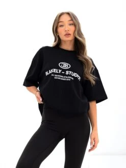 Madison Ultra Oversized T-Shirt - Black -Blakely 2671BLACK05D