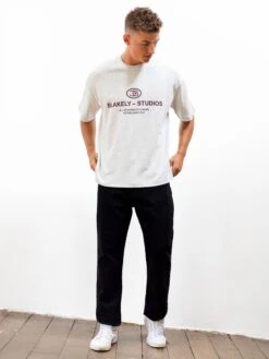 Mercer Unfitted T-Shirt - Marl White 10 Mercer Unfitted T-Shirt - Marl White -Blakely 2671IMMARLWHITE03D