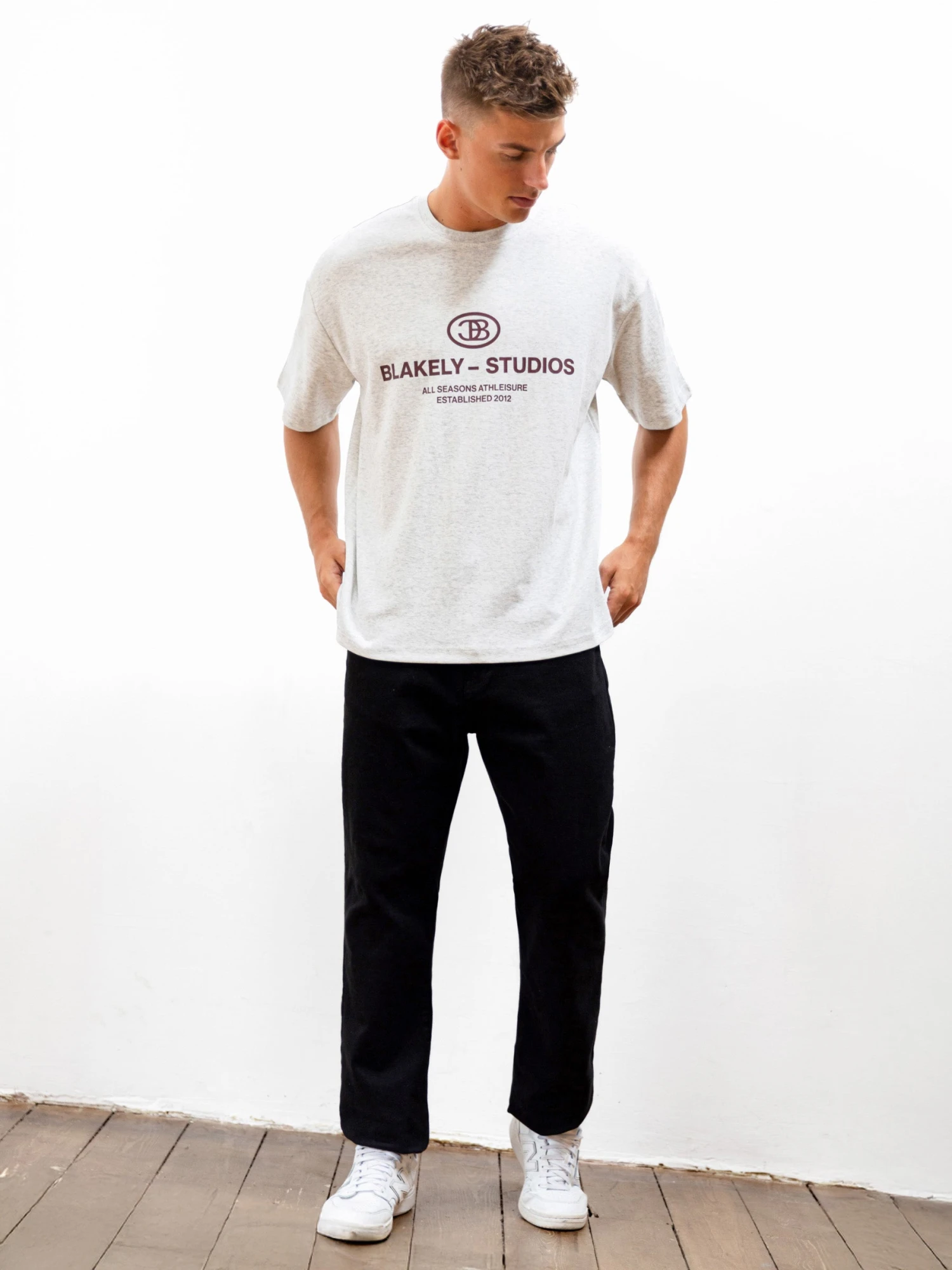 Mercer Unfitted T-Shirt - Marl White 5 Mercer Unfitted T-Shirt - Marl White - Image 3