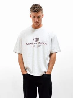Mercer Unfitted T-Shirt - Marl White 13 Mercer Unfitted T-Shirt - Marl White -Blakely 2671IMMARLWHITE06D