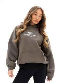 Madison Oversized Hoodie - Khaki Brown -Blakely 2682SAFARIGREEN03D