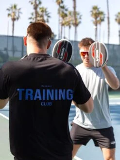 Relaxed Training T-Shirt - Black & Blue -Blakely 2686TBlackD 2