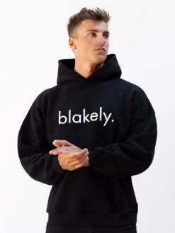 Logo Relaxed Hoodie - Black -Blakely 2693IMBLACKD 2